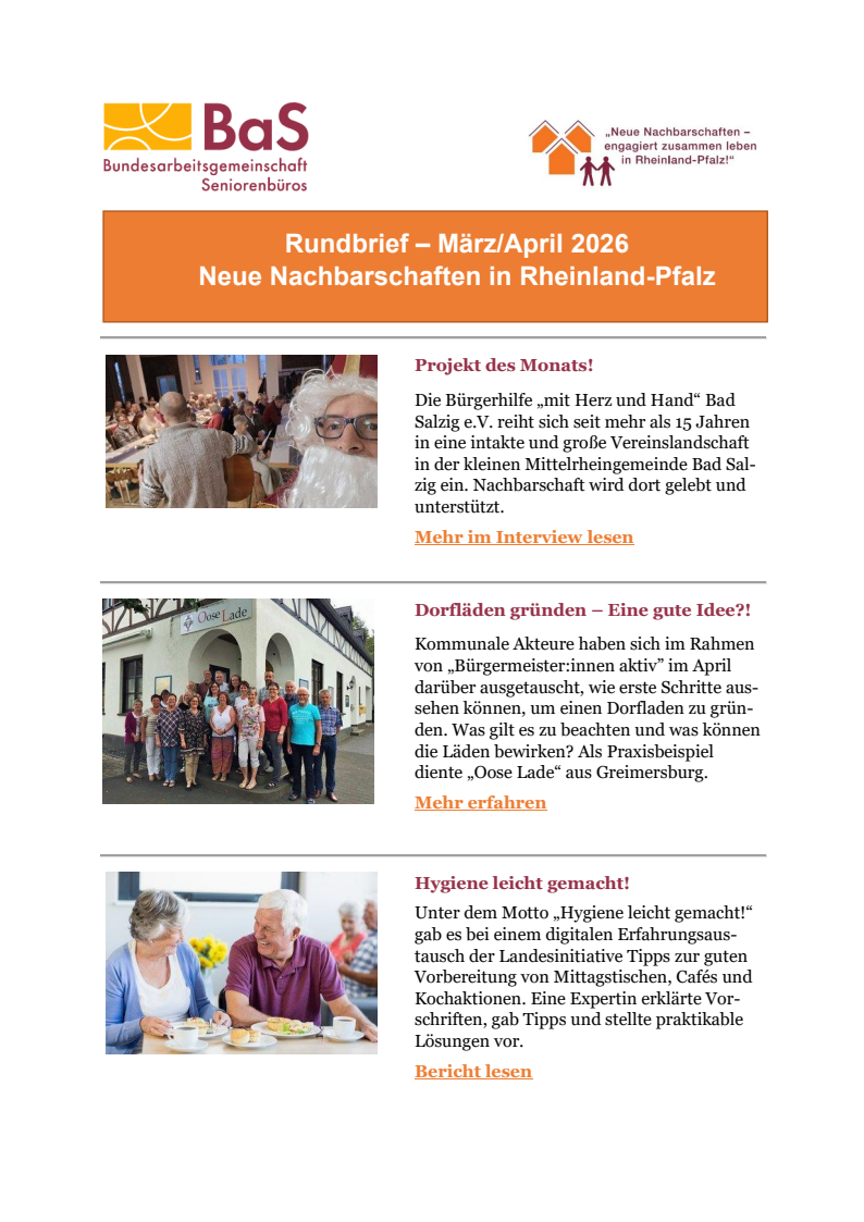 Aktueller Rundbrief zum Download